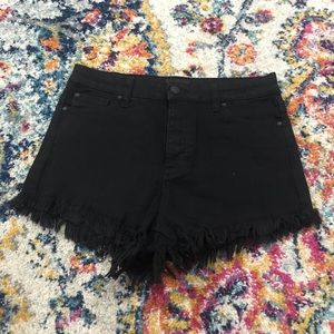 Celebrity Pink High Waisted Jean Shorts - Black